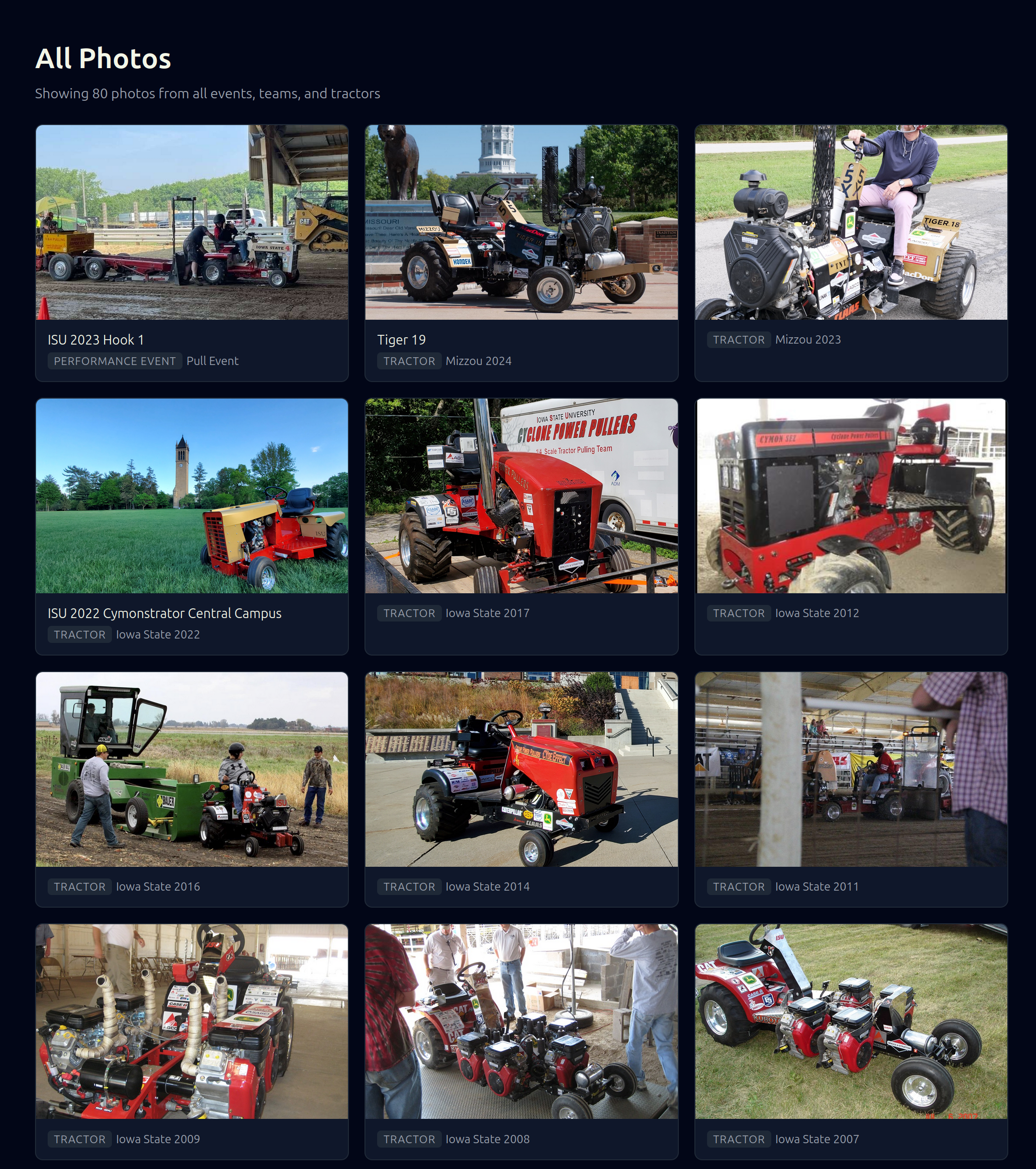 Photos page screenshot